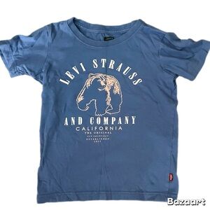 Sz 5t Boys Levi’s Bear Levi Strauss Tshirt XS